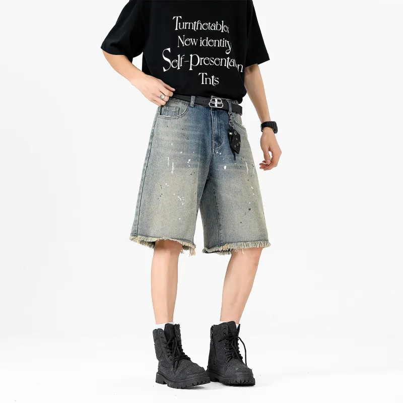SWAMP AREA Denim Shorts Unisex-3