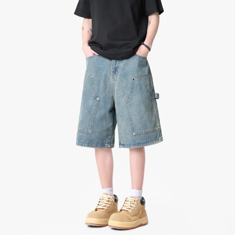SWAMP AREA Denim Shorts Unisex-2