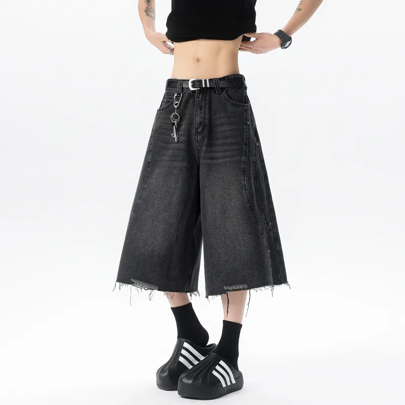 SWAMP AREA Denim Shorts Unisex-2