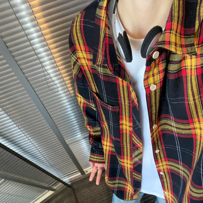 SWAMP AREA Shirt Unisex Black Plaid-1