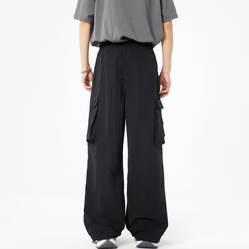 SWAMP AREA Casual Pants Unisex Black-4