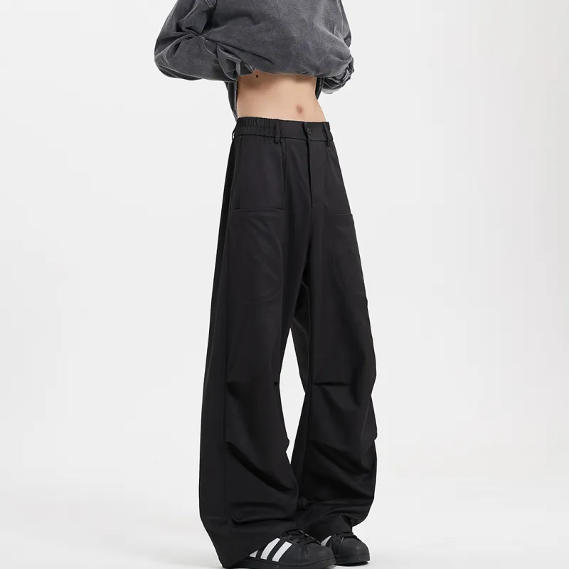 SWAMP AREA Casual Pants Unisex Black-1
