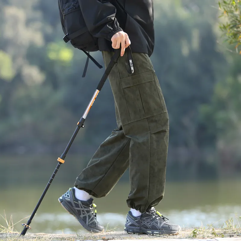 SWAMP AREA Cargo Pants Unisex Black-13