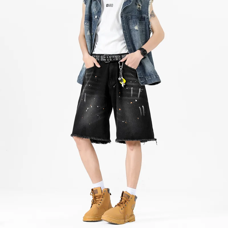SWAMP AREA Denim Shorts Unisex-12