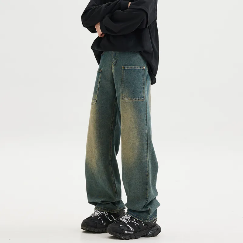 SWAMP AREA Jeans Unisex Vintage Blue-2