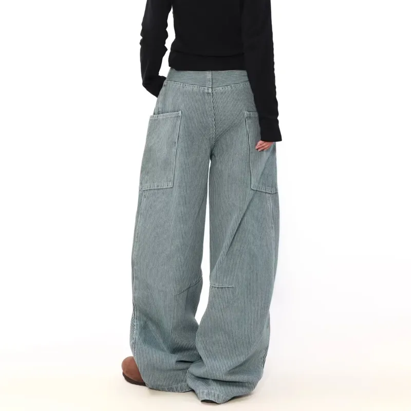 SWAMP AREA Jeans Unisex Blue-2