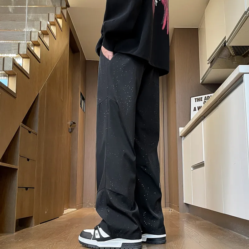 SWAMP AREA Casual Pants Unisex Black-2