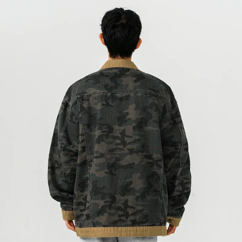SWAMP AREA Denim Jacket Unisex Black-5