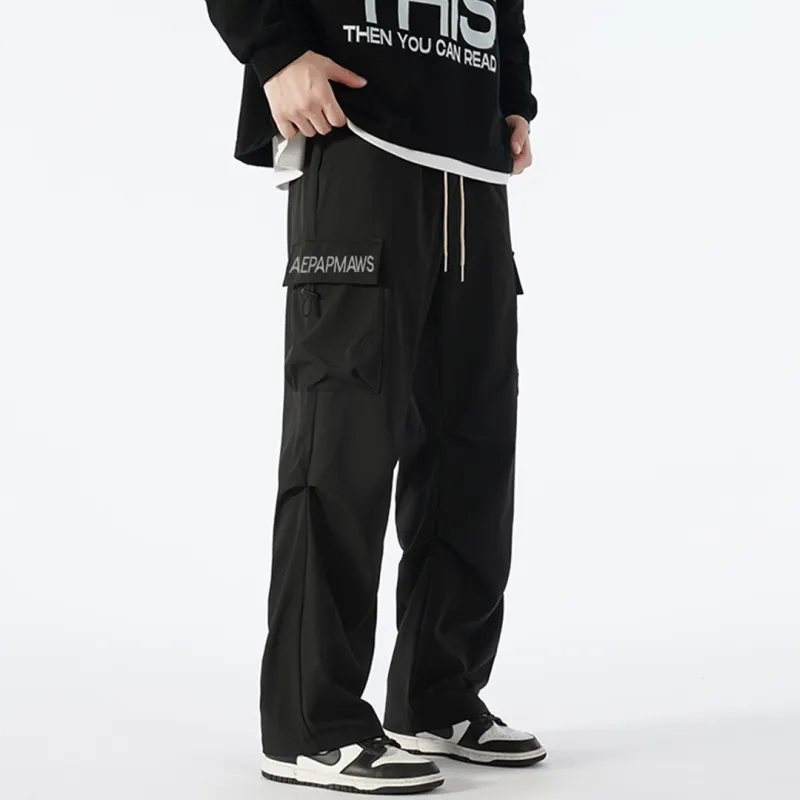 SWAMP AREA Casual Pants Unisex Black-4