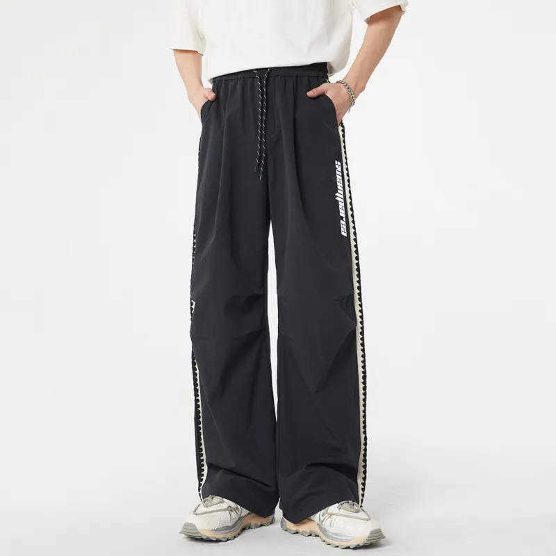 SWAMP AREA Casual Pants Unisex Beige Apricot-8