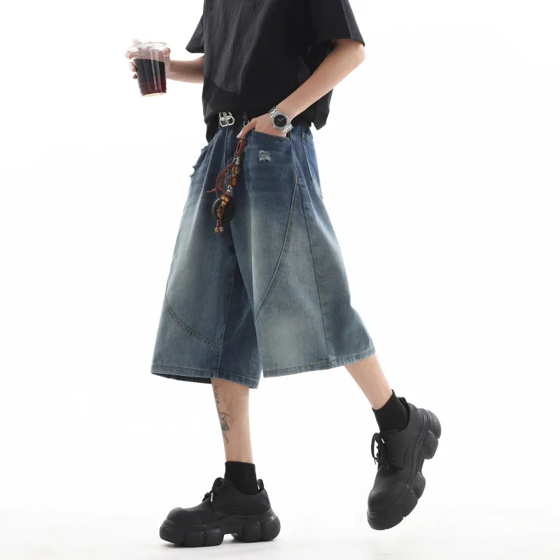 SWAMP AREA Denim Shorts Unisex-3