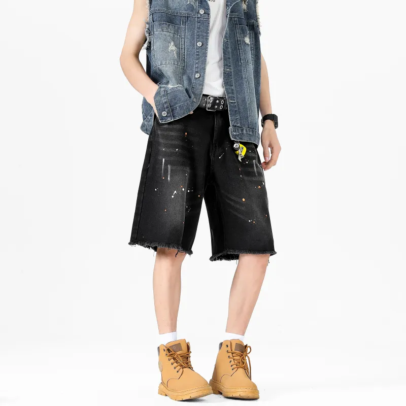 SWAMP AREA Denim Shorts Unisex-13