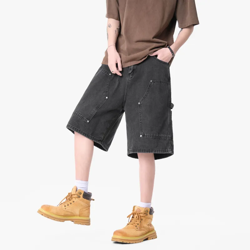SWAMP AREA Denim Shorts Unisex-14