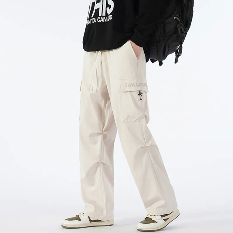 SWAMP AREA Casual Pants Unisex Black-15