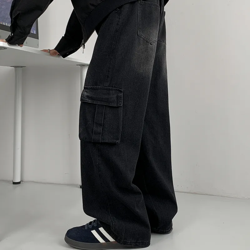 SWAMP AREA Jeans Unisex Carbon Black-4