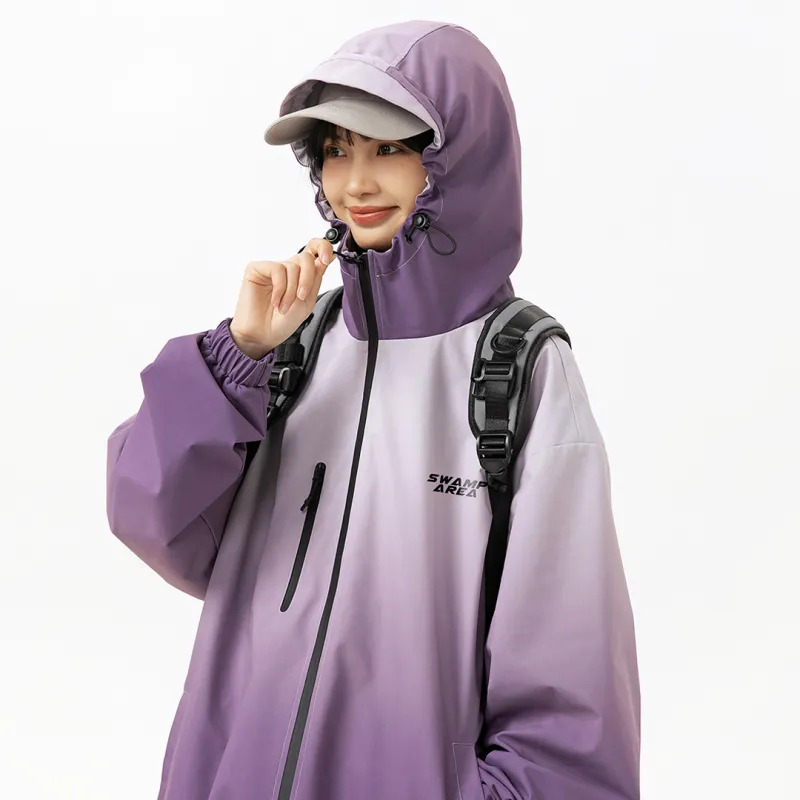 SWAMP AREA Jackets Coats Unisex Aurora Purple-3