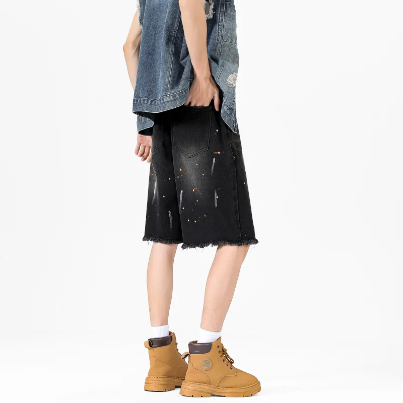 SWAMP AREA Denim Shorts Unisex-14