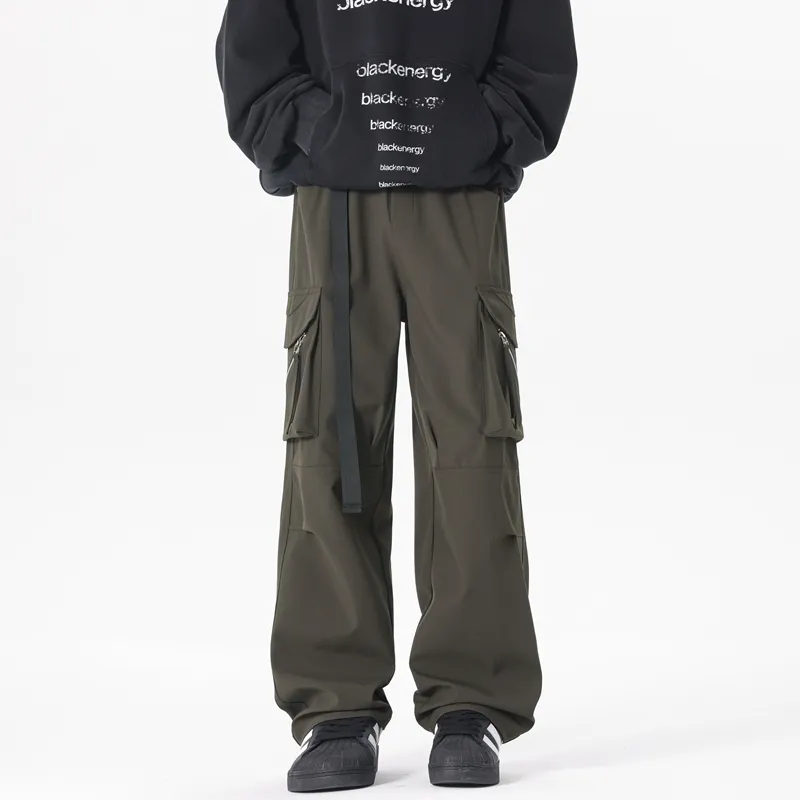 AKIN Cargo Pants Unisex Army Green-9
