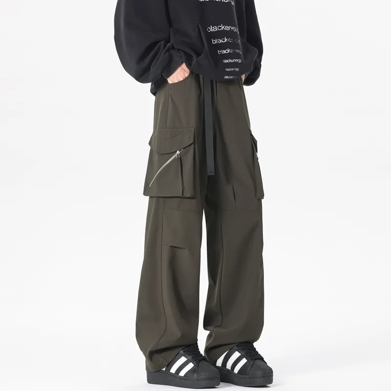 AKIN Cargo Pants Unisex Army Green-11