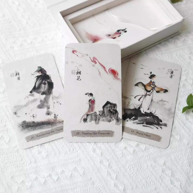 AKANA Ink Revelation Card Chinoiserie 32 Pcs Bilingual User Manual Chinese English Board Games-4