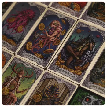 ZOCO Cthulhu Mythos Tarot Metal Watanuki Bilingual User Manual English And Chinese Board Games