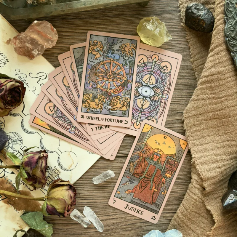 ZOCO A Cassiwe Series Silky Easy to Push Tarot Card Board Games-8