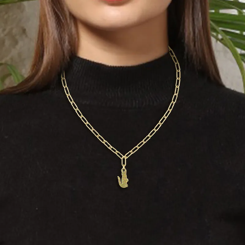 LACOSTE Stainless Steel Necklaces Women's Gold 2040362-4