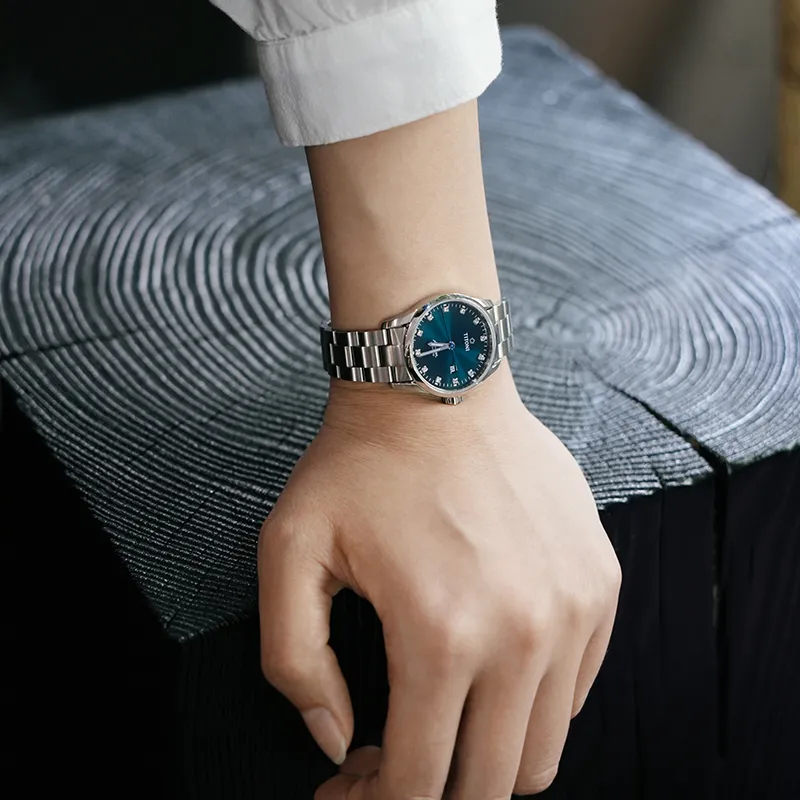TITONI Airmaster Series Automatic Mechanical Movement Unisex Watch 39 Green Dial 83743 S 682+23743 S 682-5