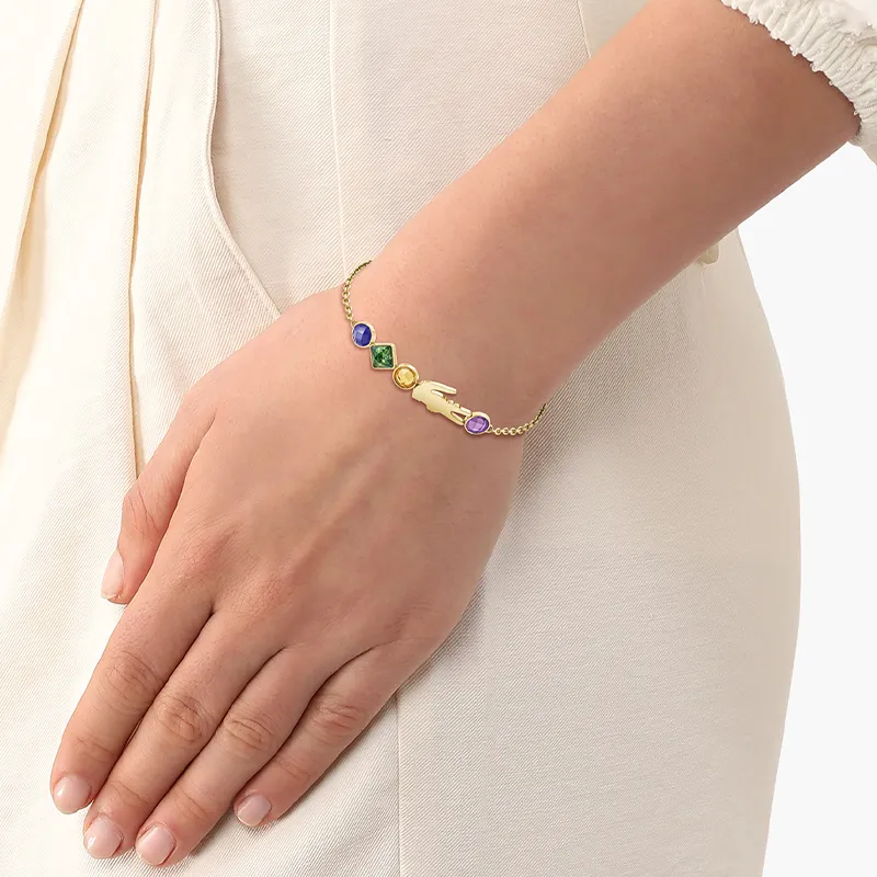 LACOSTE Amethyst Multicolor Bracelet Women's Multicolor-4
