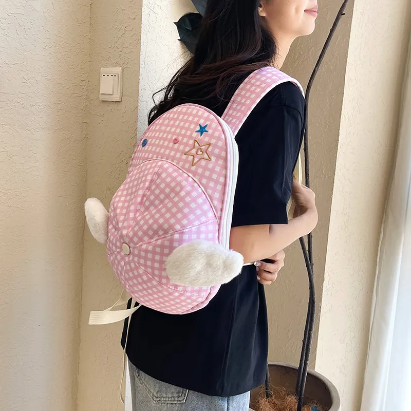 Juju Jimmy Canvas Backpack Regular Women's Pink-4