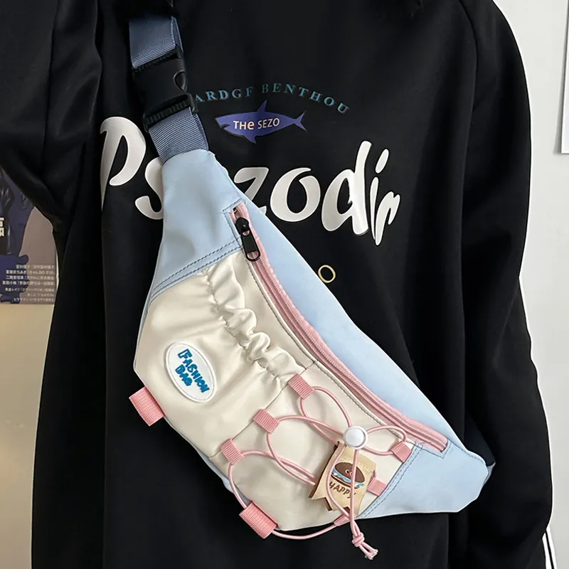 Juju Jimmy Nylon Sling Bag Regular Women's Yellow/Pink/Blue-11