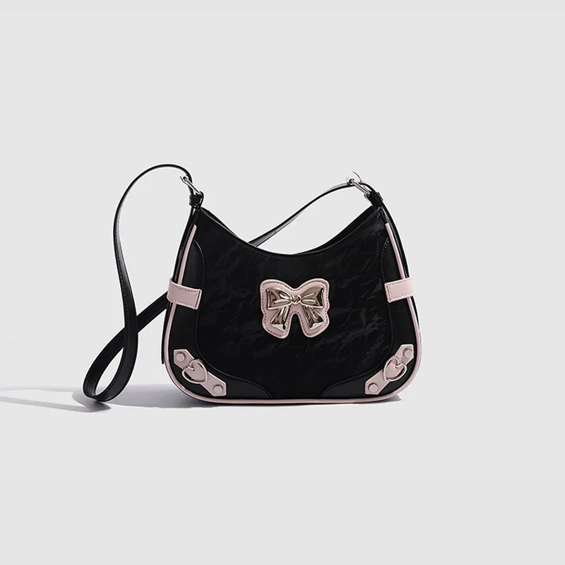 Juju Jimmy PU Shoulder Bag Regular Women's Black-2