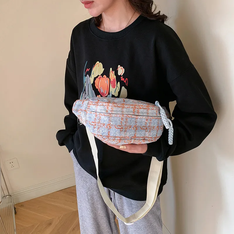 Juju Jimmy Canvas Canvas Bag Fanny Pack Regular Unisex Multicolor-14