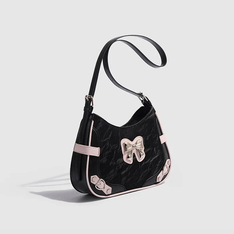 Juju Jimmy PU Shoulder Bag Regular Women's Black-1