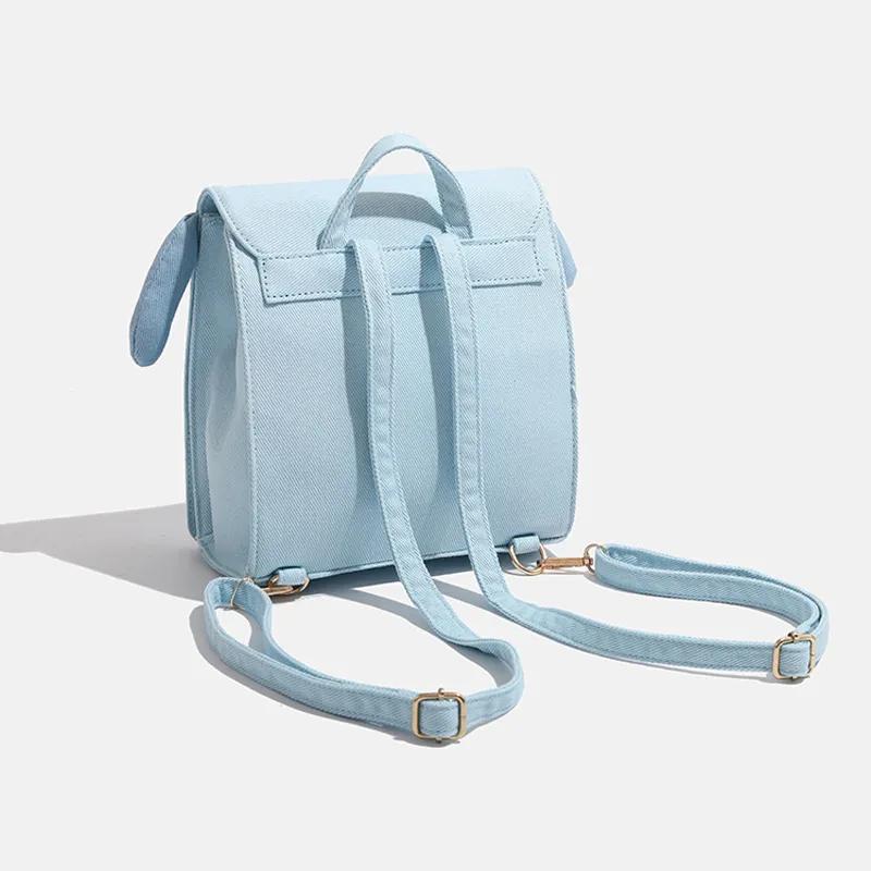 Juju Jimmy Denim Backpack Women's Sky Blue-4