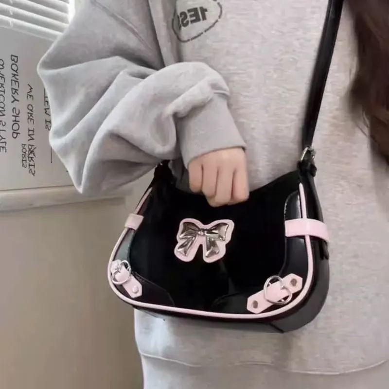 Juju Jimmy PU Shoulder Bag Regular Women's Black-7