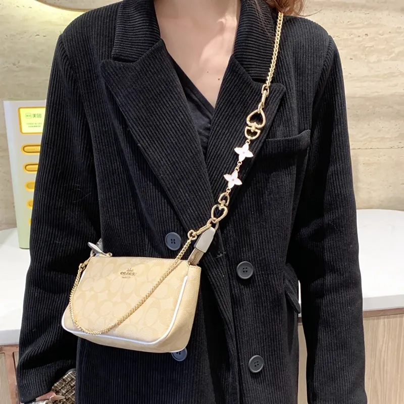 Juju Jimmy Bag Straps Gold Tone Decorative Chain+Four Leaf Clover Extender Chain+Extender Chain-7