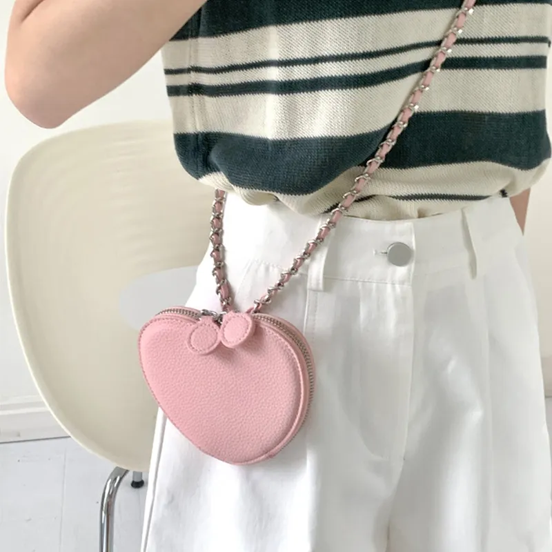 Juju Jimmy PU Crossbody Bag Small Size Women's Pink-3