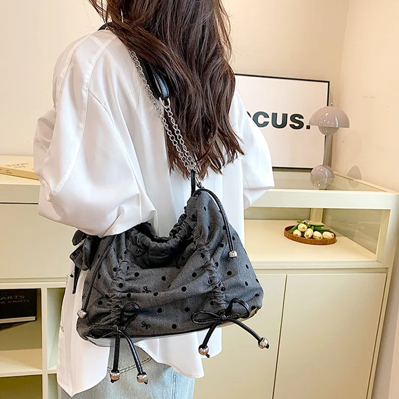 Juju Jimmy Canvas Tote Bag, Shopping Bag, Shoulder Bag Women's Black-2