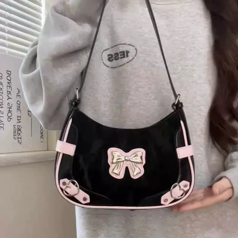 Juju Jimmy PU Shoulder Bag Regular Women's Black-4