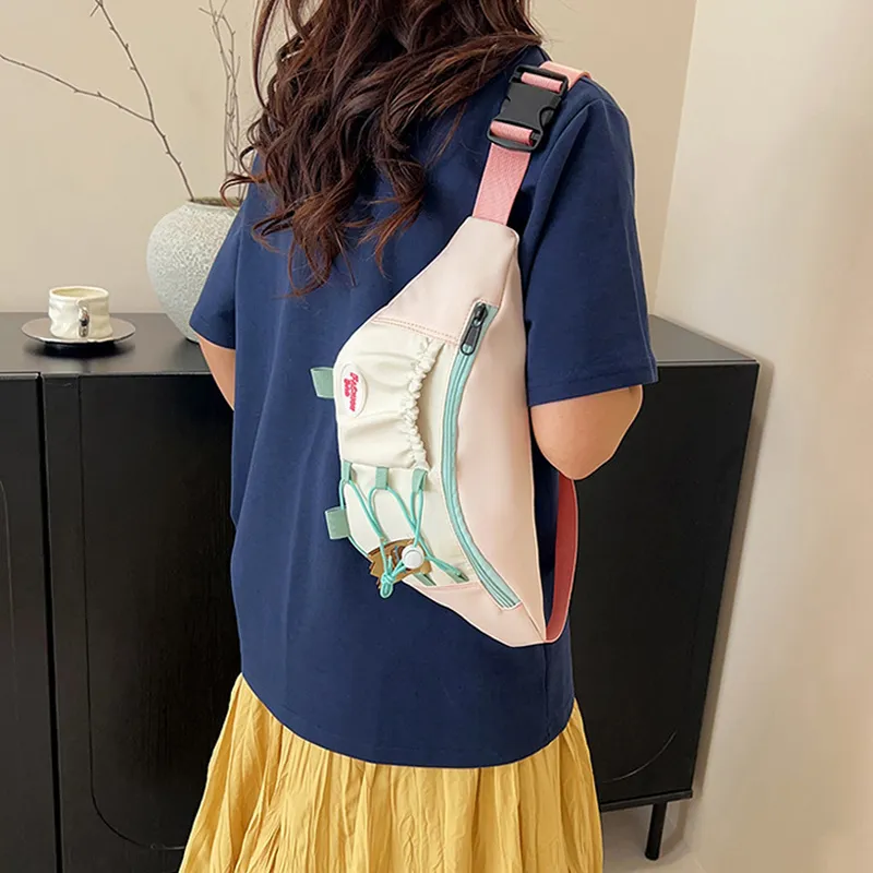 Juju Jimmy Nylon Sling Bag Regular Women's Yellow/Pink/Blue-7