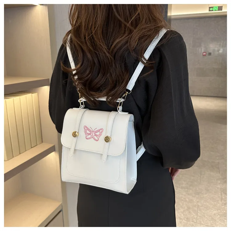 Juju Jimmy PU Backpack Regular Women's Black/Silver/White-13