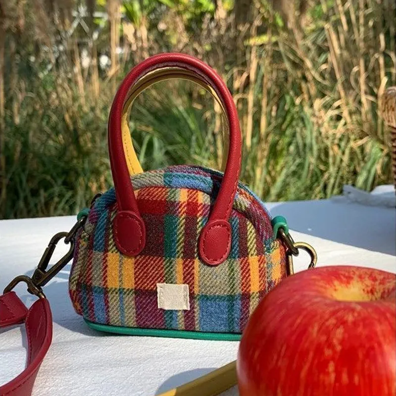 Juju Jimmy Canvas Handbag Mini Women's Red-3