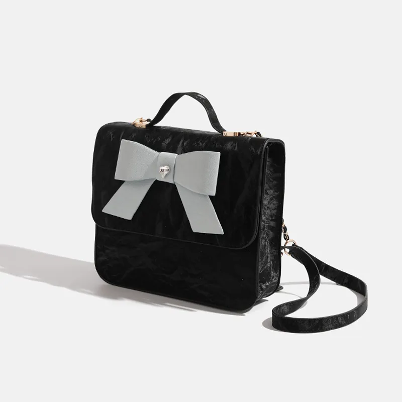 Juju Jimmy Artificial Leather Backpack Women's Black-1