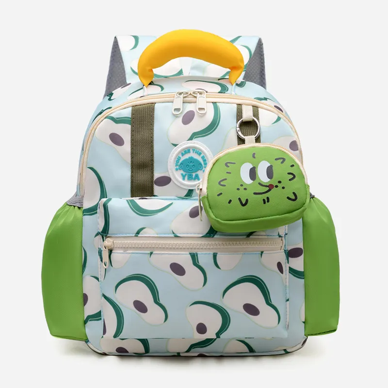 Juju Jimmy Nylon Backpack Regular Women's Beige Pink/Green/Pink-4