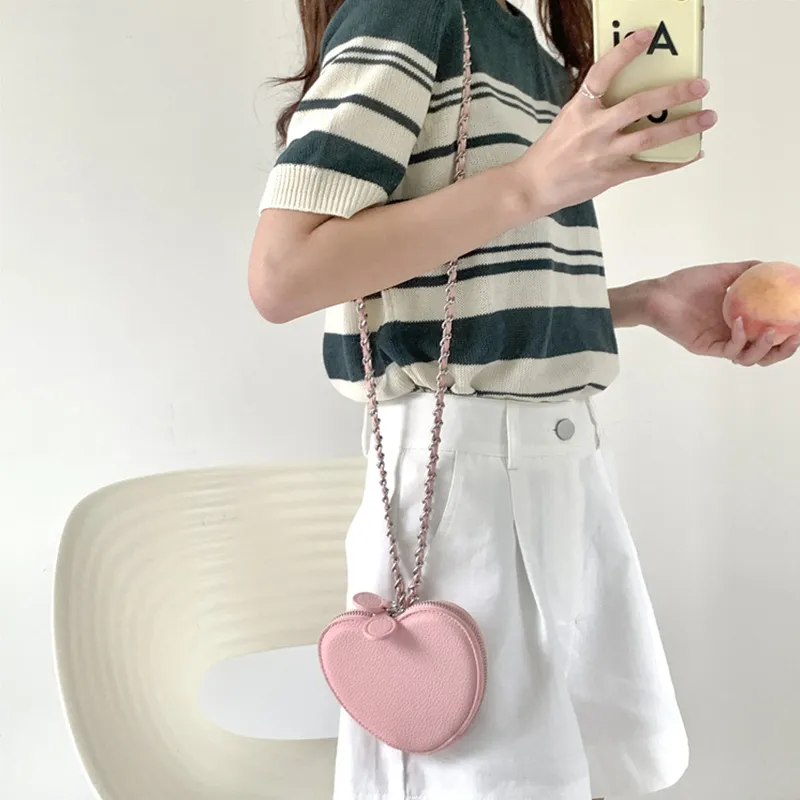 Juju Jimmy PU Crossbody Bag Small Size Women's Pink-4