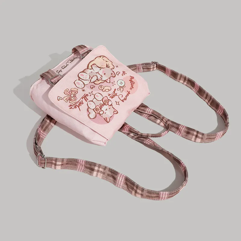 Juju Jimmy Fabric Backpack Regular Women's Pink-4