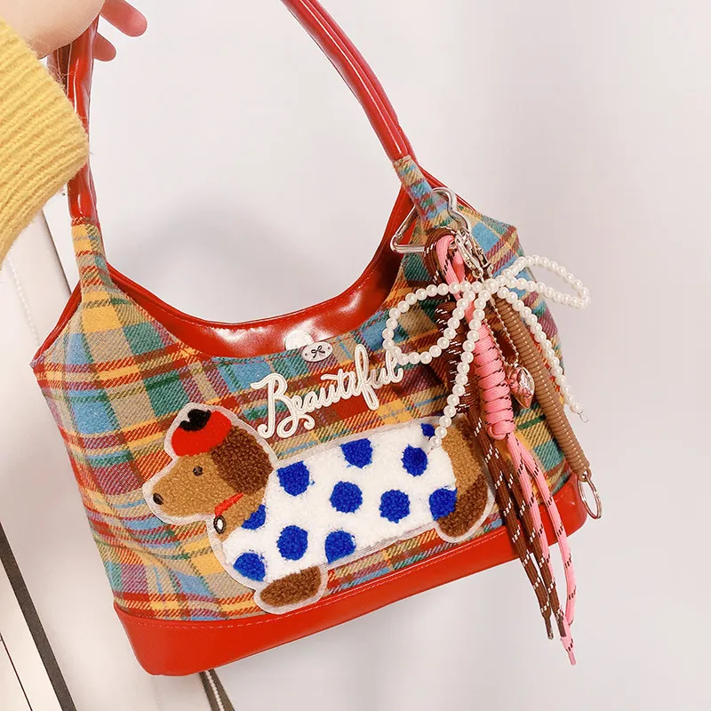Juju Jimmy Polyester Handbag Regular Women's Red-3