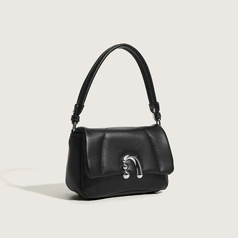 Juju Jimmy PU Shoulder Bag Women's Classic Black/Gardenia White/Mist Pink-3