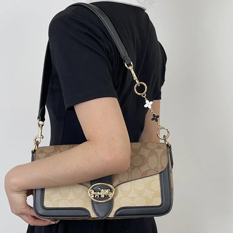 Juju Jimmy Metal Bag Strap Women's Black White-5